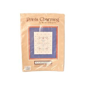 Needles & Hoops Co Embroidery Birth Announcement Prints Charming Fiber Arts